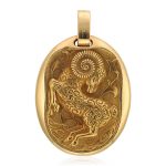 Gold Pendant depicting Aries by Cartier