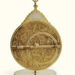 A brass astrolabe copying the one by Muhammad Safi’ al-Munajjim