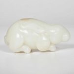 Chinese Carved White Jade Rabbit