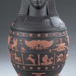 A Wedgwood Jasper Canopic Jar. circa 1978