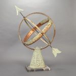 Swedish Armillary Sundial with Zodiac Stand A.B. Aronsson & Soner