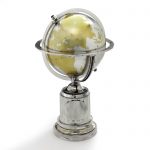 Silver and Rock Crystal Globe, Cartier, Circa 1935