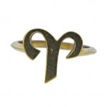 Cartier 18K Gold Aries Zodiac Sign Ring