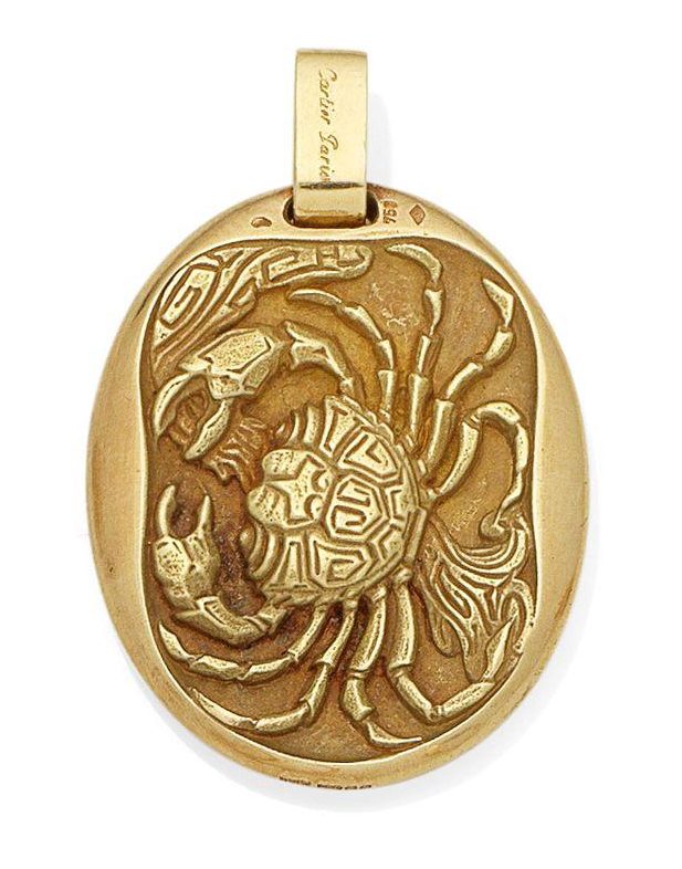 vintage cartier zodiac pendant