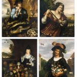 After Joachim von Sandrart ALLEGORICAL FIGURES OF THE MONTHS OF THE YEAR: MARCH; APRIL; JULY; SEPTEMBER