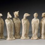 A group of twelve pottery mortuary zodiac figures