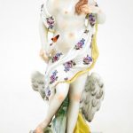 Meissen Porcelain Figure of a Maiden with Swan