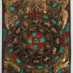 Tibetan astrological zodiac plaque